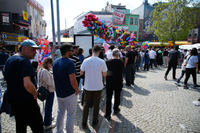 Edirne’de metrelerce uzayan tava ciğer kuyruğu havadan görüntülendi