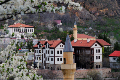 Tarihi mahallede bahar güzelliği