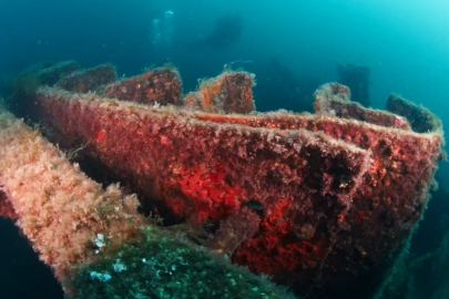 Çanakkale Savaşları'ndan kalma 109 yıllık batıkları görüntülendi