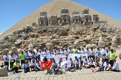 Bitlis Nemrut'tan Adıyaman Nemrut'a bisiklet turu sona erdi