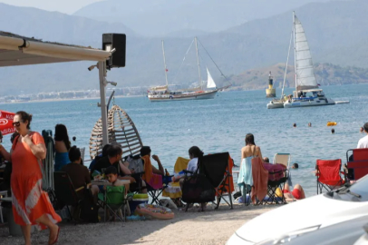 The Blue Flag beach operated by the school welcomes vacationers