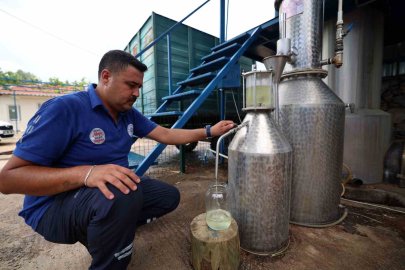 Büyükşehir Distilasyon tesisi çalışıyor, üretici kazanıyor