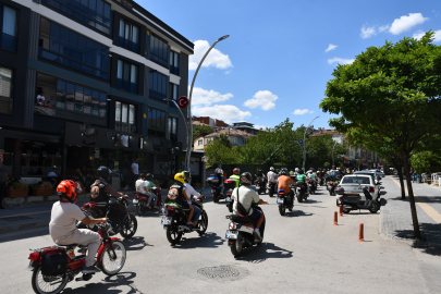 Vezirköprü'de motosiklet tutkunları bir araya geldi